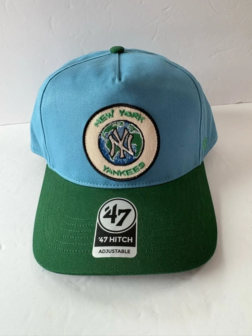 NWT '47 Brand MLB New York Yankees Globe Logo Patch Hat
